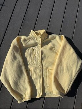 Thread & Supply Pale Yellow Fleece Jacket